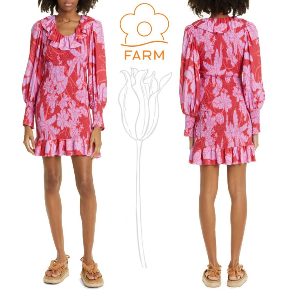 FARM RIO Living Nature Smoked Dress